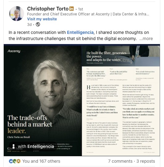 Christopher Torto, Ascenty, on his A Roll interview