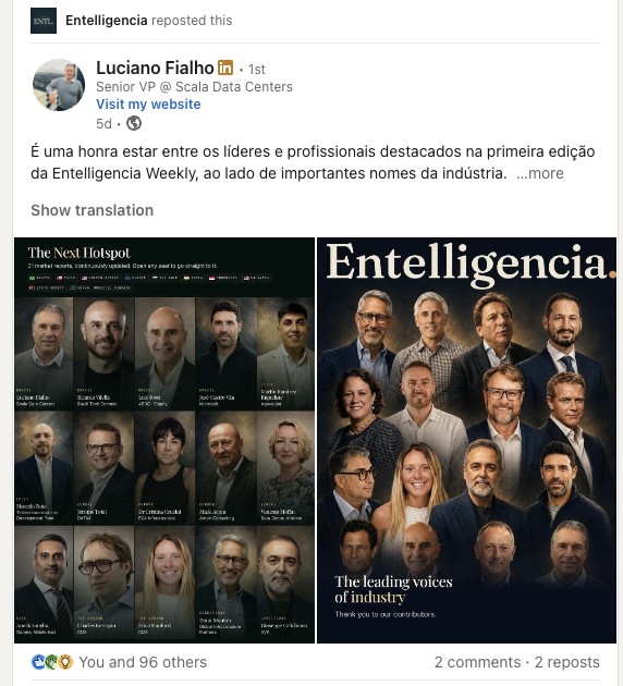 Luciano Fialho, Scala Data Centers, on the Weekly