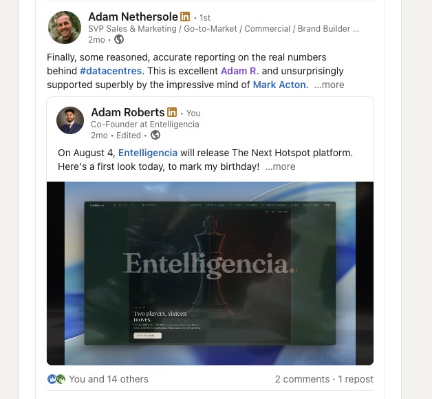 Adam Nethersole on The Next Hotspot